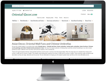 Oriental-decor is looking for an experienced web developer. They need someone to create a new design (template) for their entire custom online shop. The colors of this new design must be like their current website. Also, the design needs to be responsive, which means it will look good and work well on all devices, like phones, tablets, and computers.