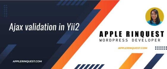 Ajax validation in Yii2