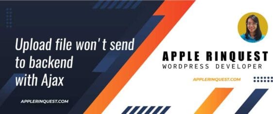 Upload file won't send to backend with Ajax