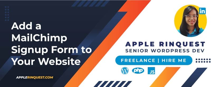 Add a MailChimp Signup Form to Your Website