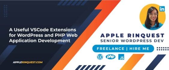 A Useful VSCode Extensions for WordPress and PHP Web Application Development