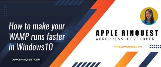 How to make your WAMP runs faster in Windows10