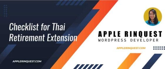 Checklist for Thai Retirement Extension