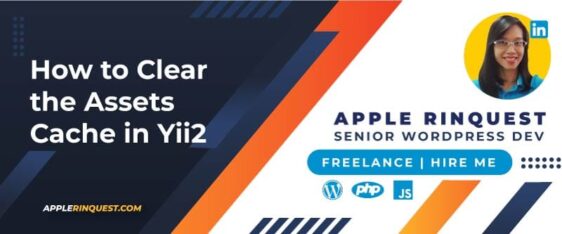 How to Clear the Assets Cache in Yii2