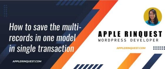 How to save the multi-records in one model in a single transaction in Yii2
