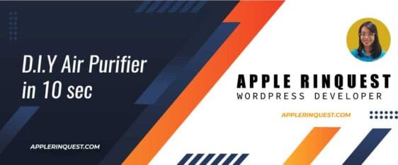 D.I.Y Air Purifier in 10 sec