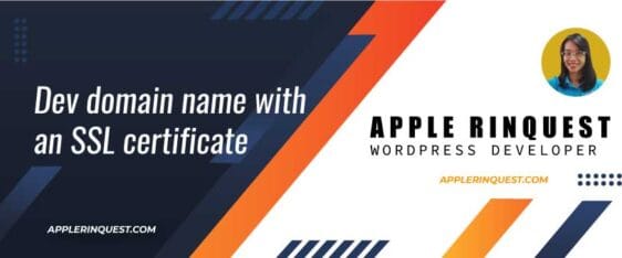 Dev domain name with an SSL certificate