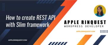 How to create the REST API with Slim framework