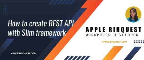 How to create the REST API with Slim framework