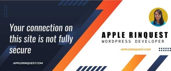 Your connection on this site is not fully secure