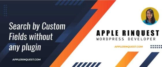 Search by Custom Fields without a plugin