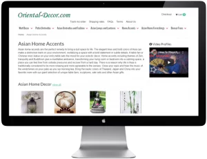 Oriental Decor - eCommerce template built by Apple Rinquest | Freelance WordPress/PHP Developer