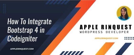 How To Integrate Bootstrap 4 in Codeigniter