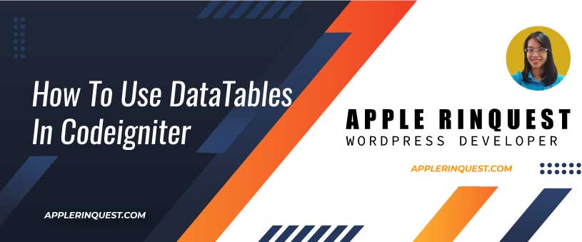 How To Use DataTables In Codeigniter