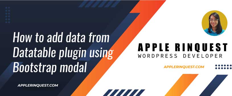 How to add data from Datatable plugin using Bootstrap modal in CodeIgniter