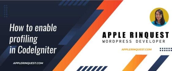 How to enable profiling in CodeIgniter