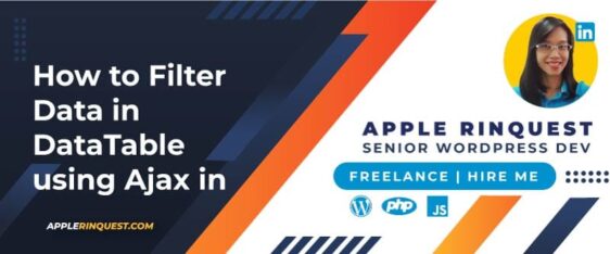 How to Filter Data in DataTable using Ajax in CodeIgniter