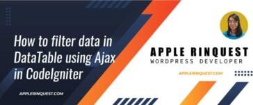 How to filter data in DataTable using Ajax in CodeIgniter