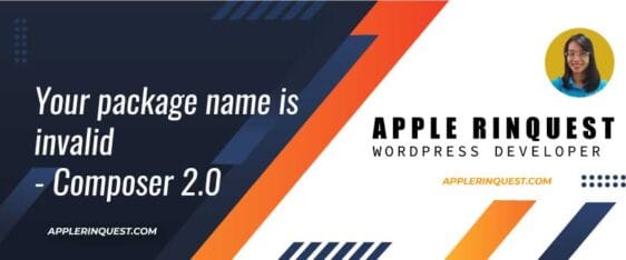 Your package name is invalid - Composer 2.0