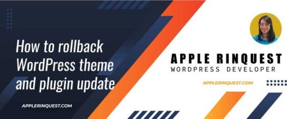 How to rollback WordPress theme and plugin update