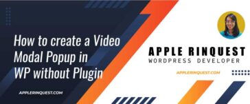 How to create a Video Modal Popup in WordPress without Plugin