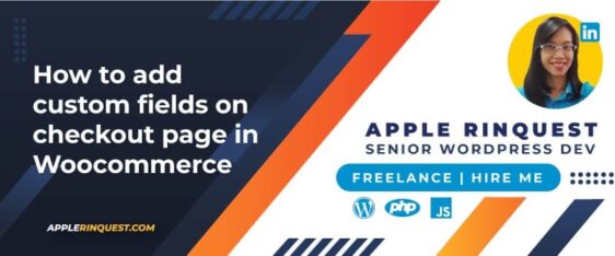 How to add custom fields on checkout page in Woocommerce