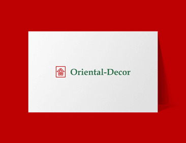Redesign the logo for Oriental-Decor to be clean and modern.