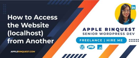 How to Access the Website (localhost) from Another Device