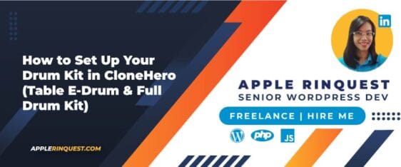 How to set up your drum kit in Clone Hero (Table e-Drum and Full Drum Kit)